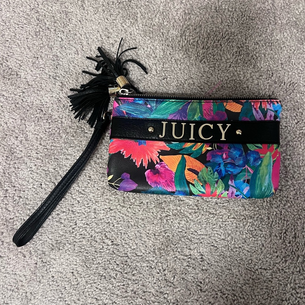 Juicy Couture Colorful Floral Pouch